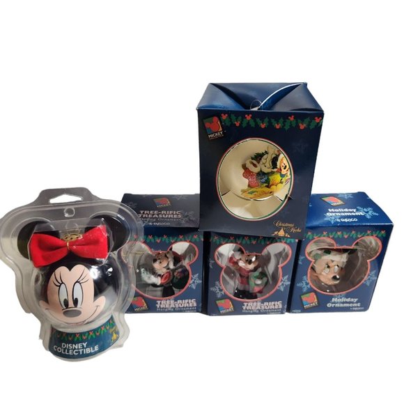 Mickey Unlimited Enesco Tree-rific Treasures Disney Christmas Ornament Lot - Picture 8 of 8